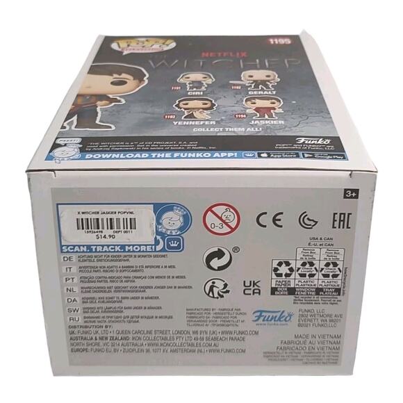 Funko Pop! Vinyl The Witcher Jaskier Hot Topic Exclusive #1195 Kids Action Toy - Picture 6 of 6